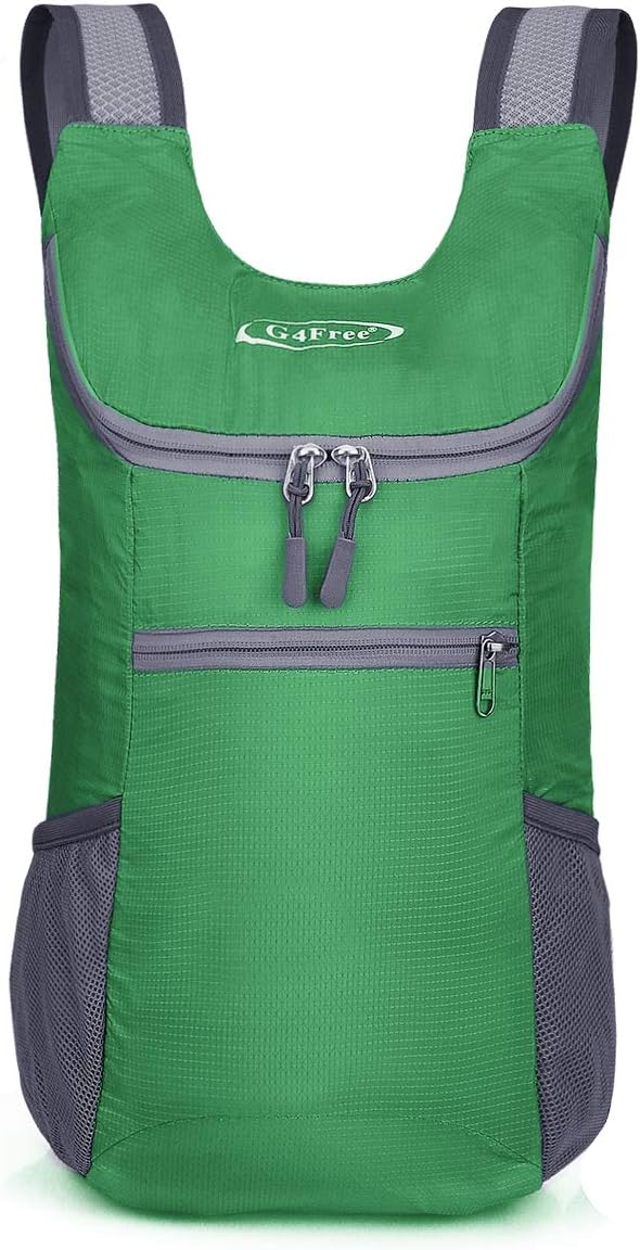 G4Free Daypack Camping Hiking Backpack with Internal Frame Grass Green