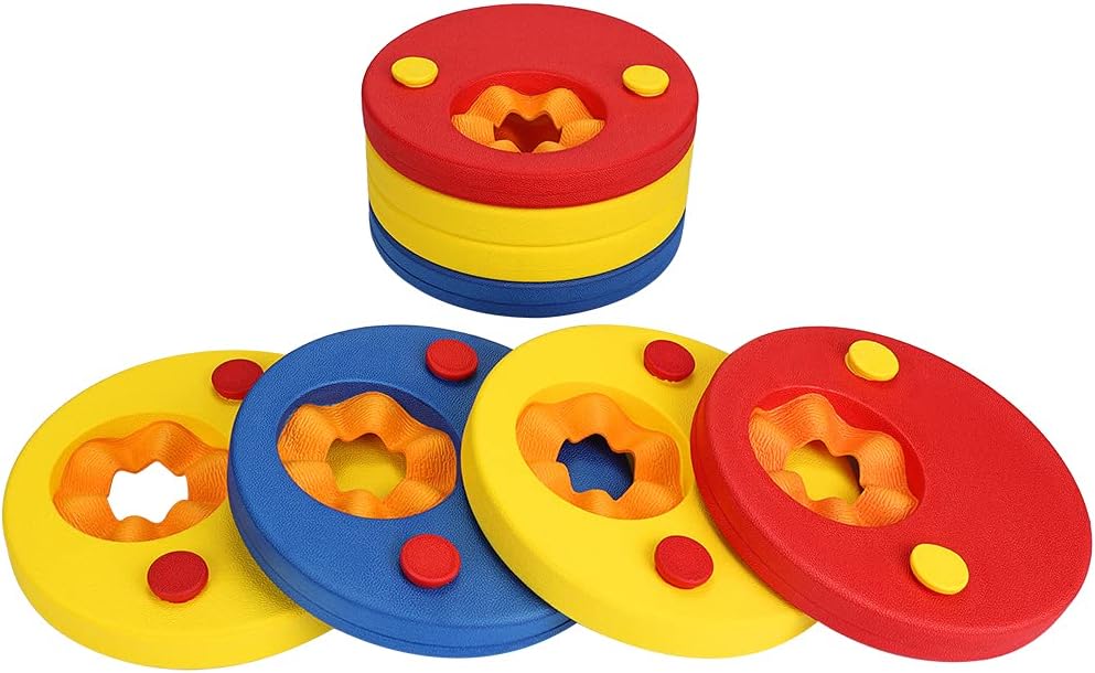 SKYSPER Arm Bands Swimming Float Discs Kids Foam Armband Pool Set for Swim Learn...