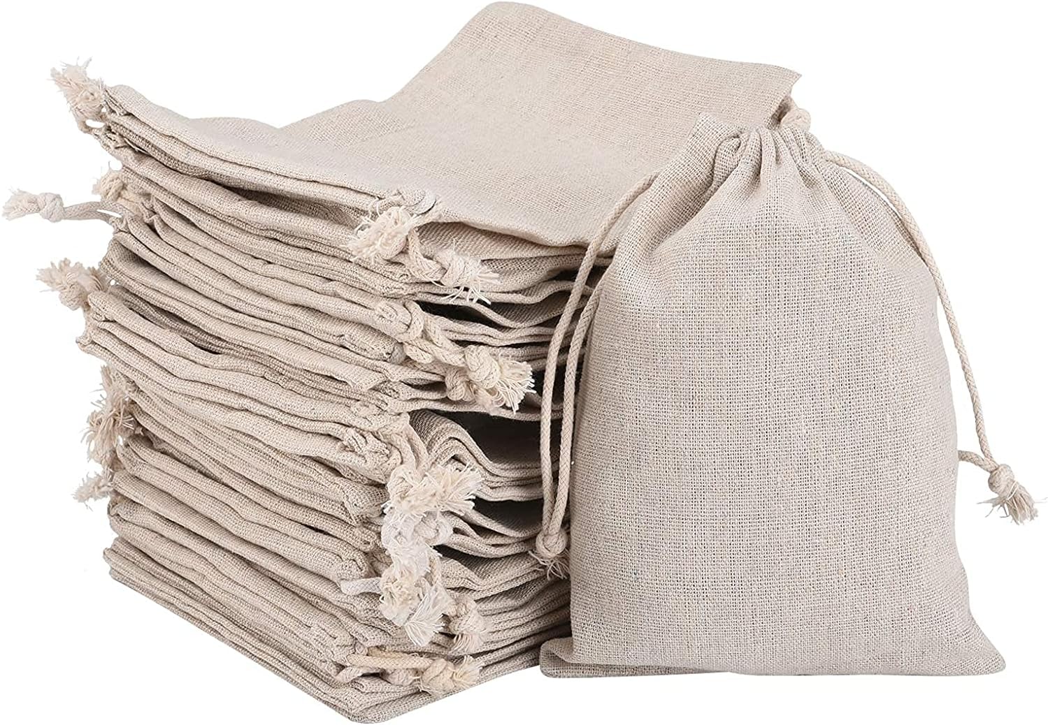 Irich Cotton Drawstring Bags, Special 30pcs 8x10cm Biodegradable Bags, Innovativ...