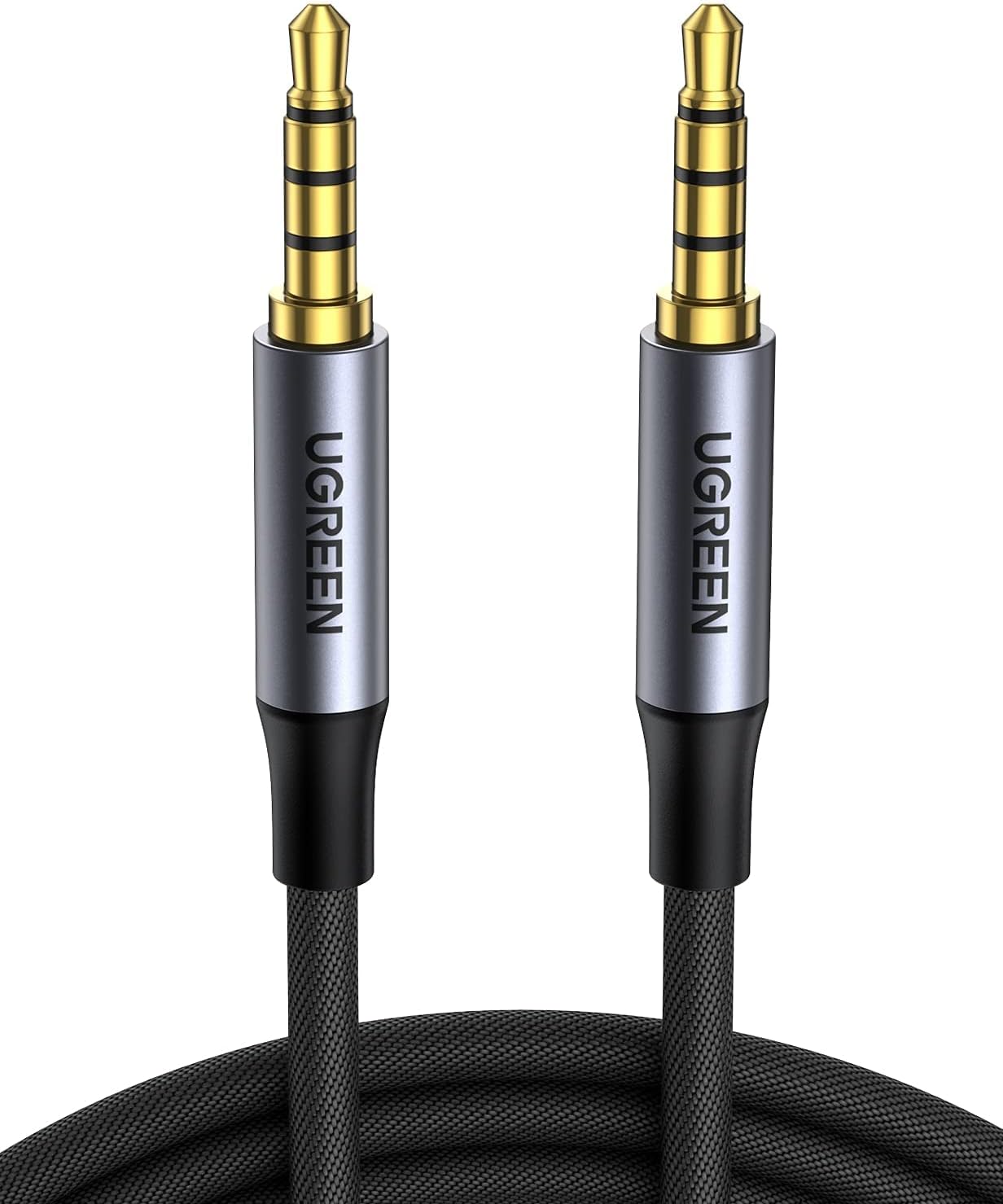 UGREEN Aux Cable 3.5mm Audio Mic Lead 4-Pole TRRS Male to Male Lead Headphone Mi...