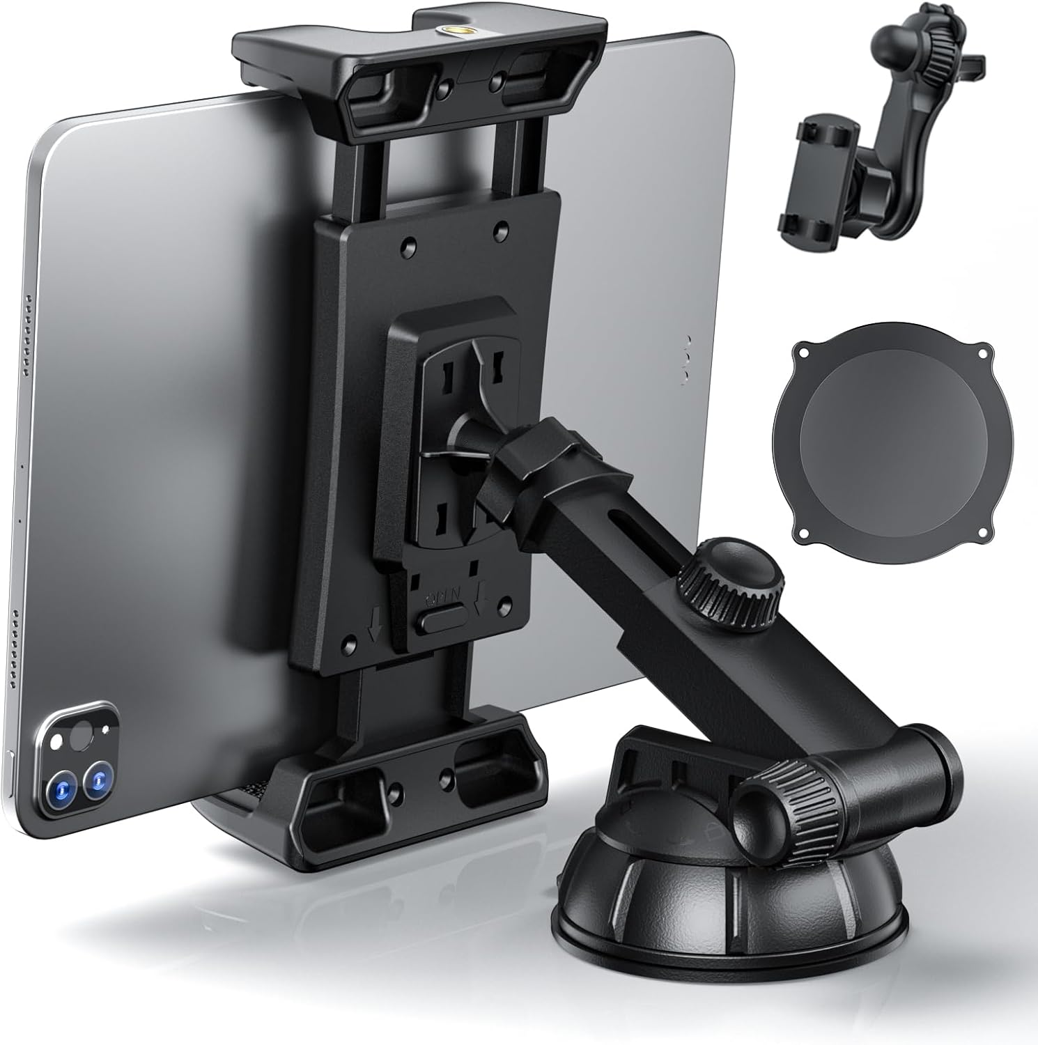 XWXELEC Ipad Holder for Car, Tablet Holder for Car Windshield/Dashboard/Air Vent...
