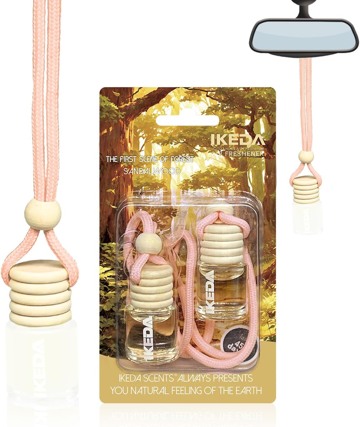 Car Air Fresheners for Men | Car Scent Air Freshener with Sandalwood Smell | Str...