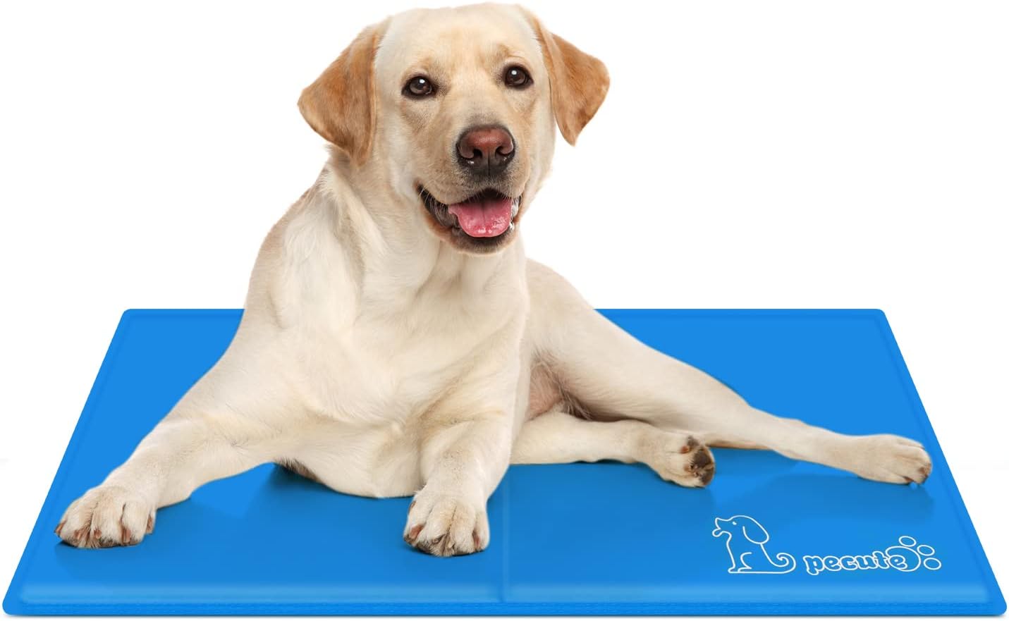 Pecute Dog Cooling Mat Medium 65x50cm, Durable Pet Cool Mat Non-Toxic Gel Self C...