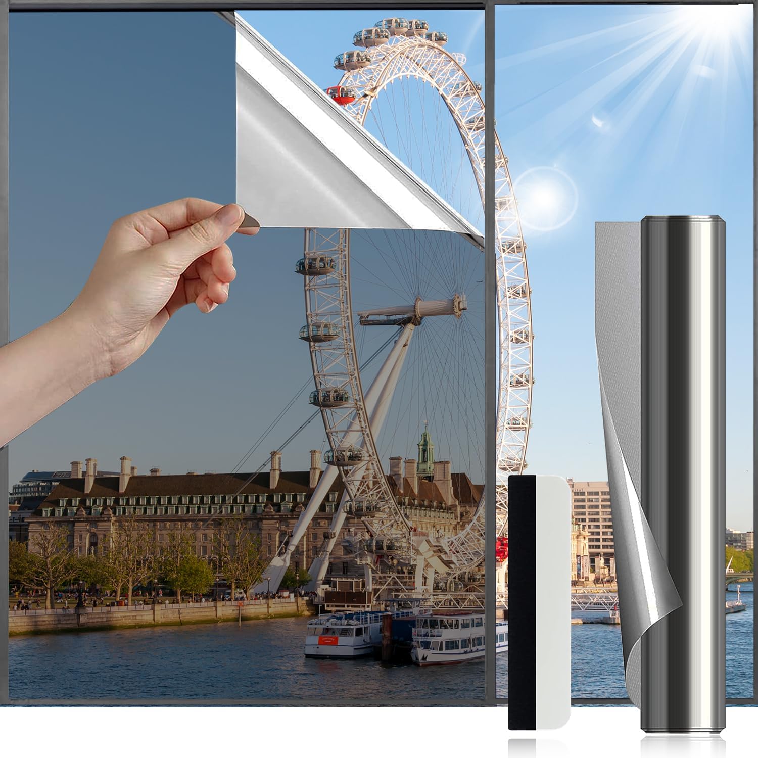 Antrect Window Film Privacy Film For Glass Windows Anti Glare Reflective Window...