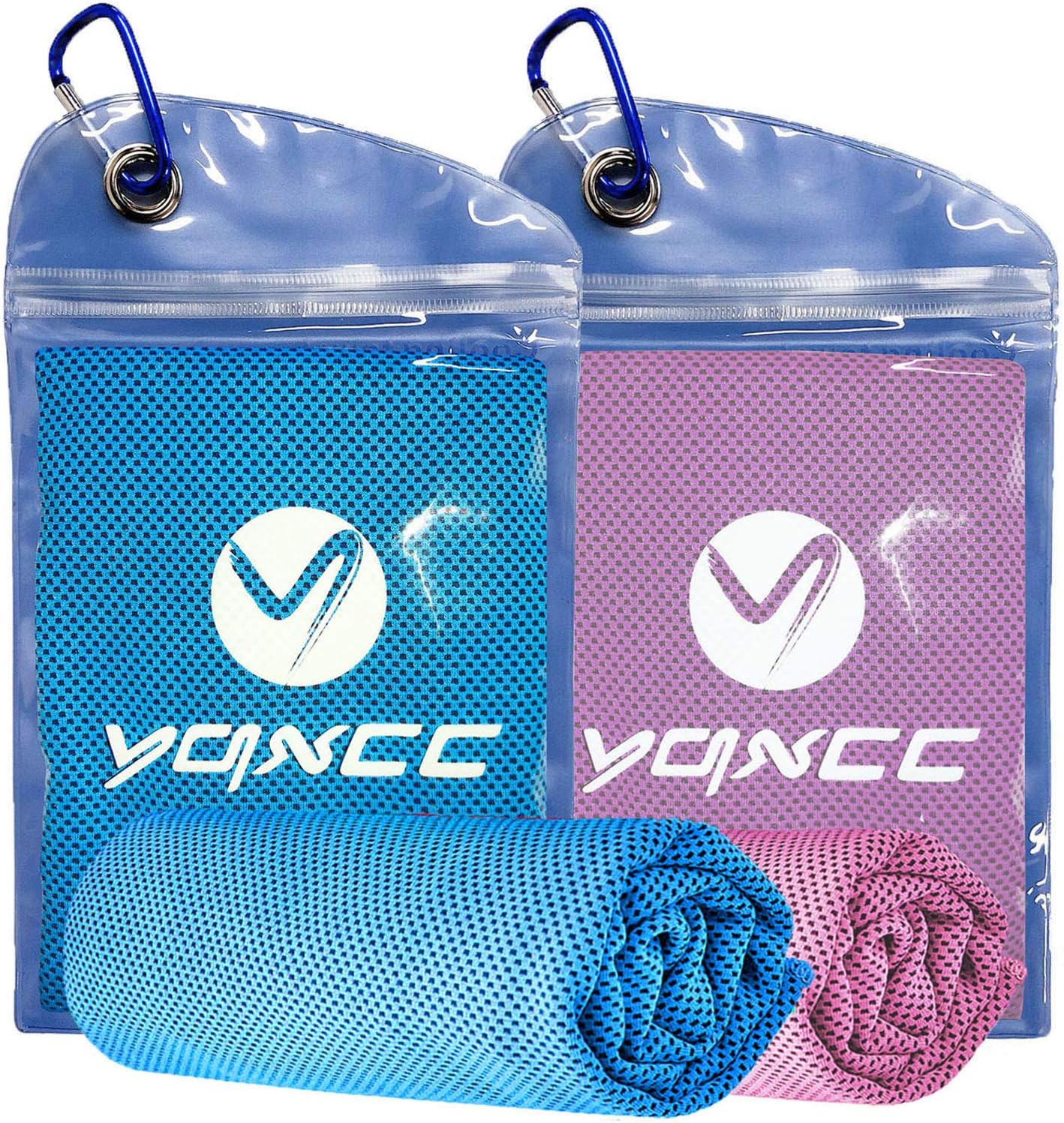 YQXCC 2 Pack Cooling Towel (120x30 cm) Ice Towel for Neck, Microfibre Cool Towel...