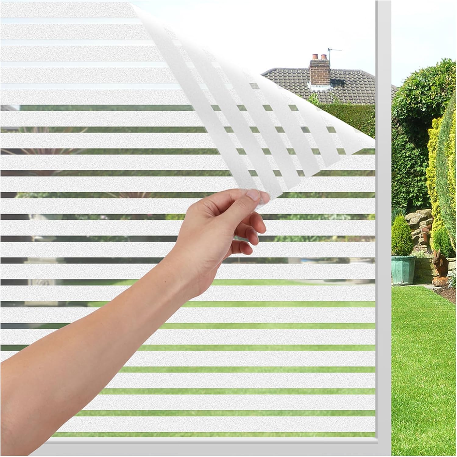 LEMON CLOUD Window Film, Special Privacy Window Film with Self-adhesive No-Glue...