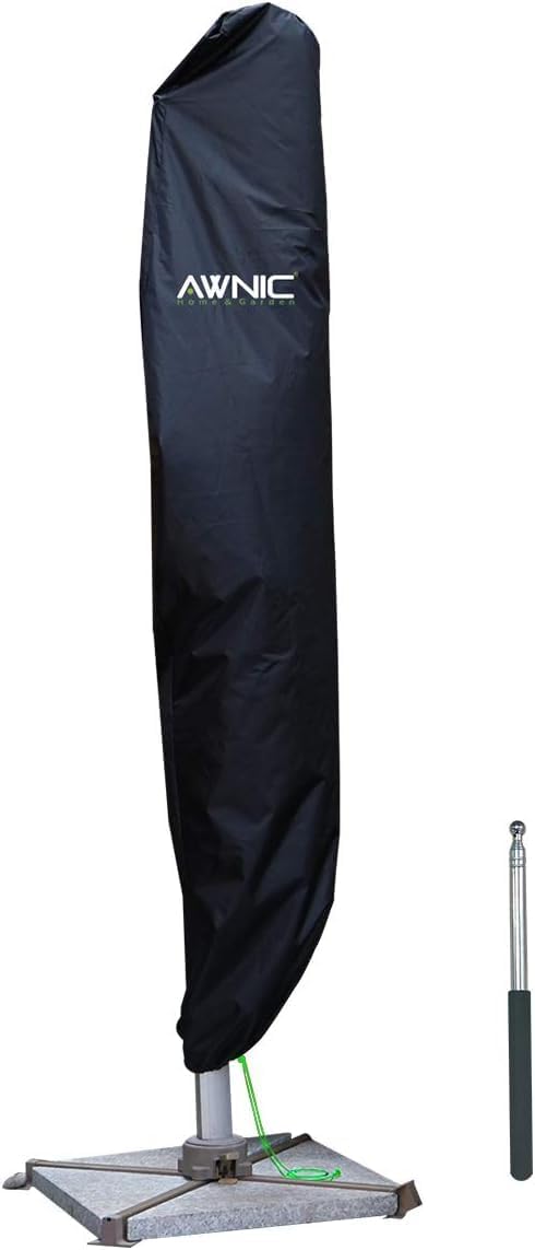 AWNIC Garden Cantilever Parasol Covers Waterproof Patio Umbrella Cover Outdoor w...