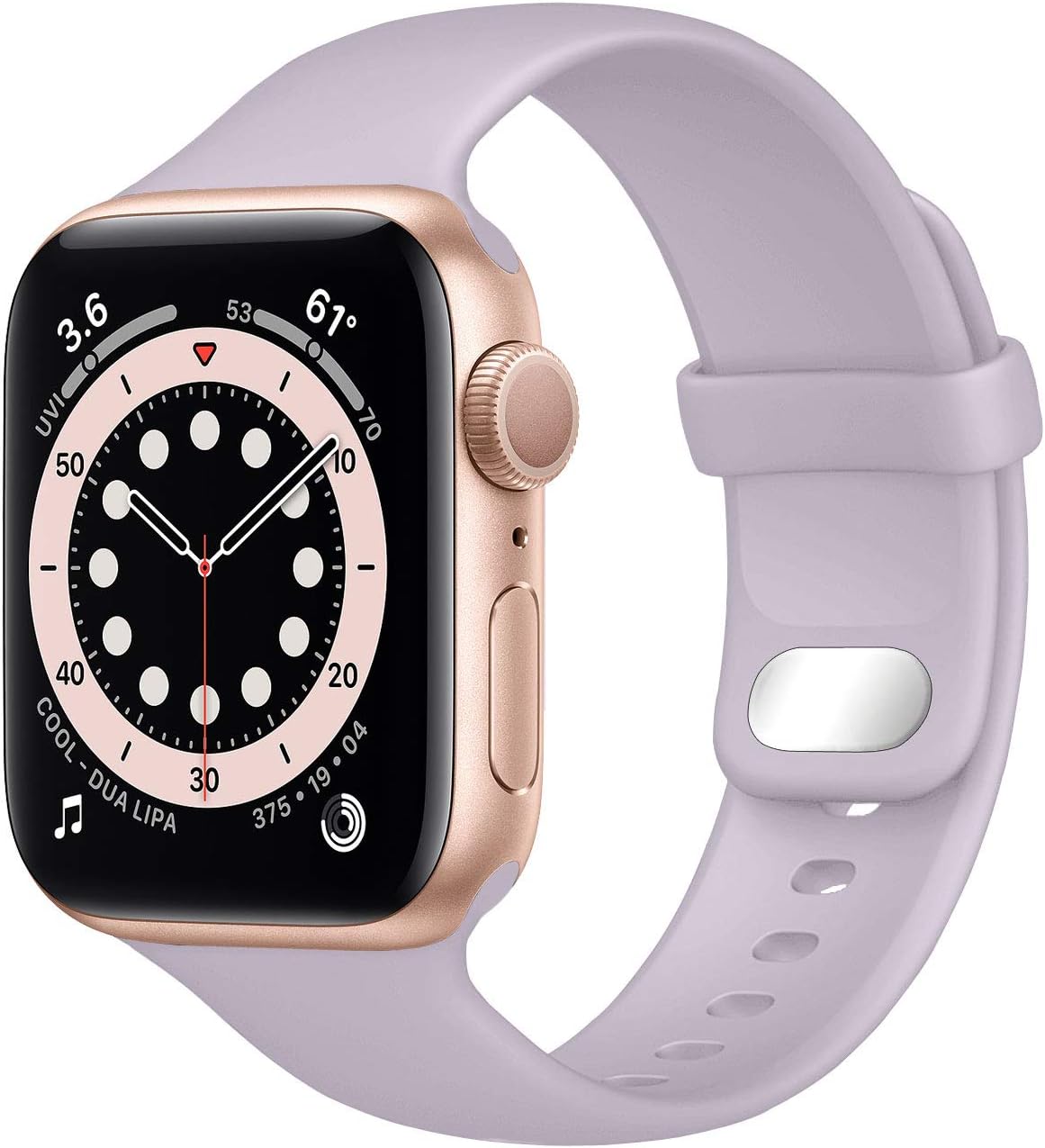 Lobnhot Compatible with Apple Watch Straps 42mm 44mm 45mm, Soft Sport Strap Sili...