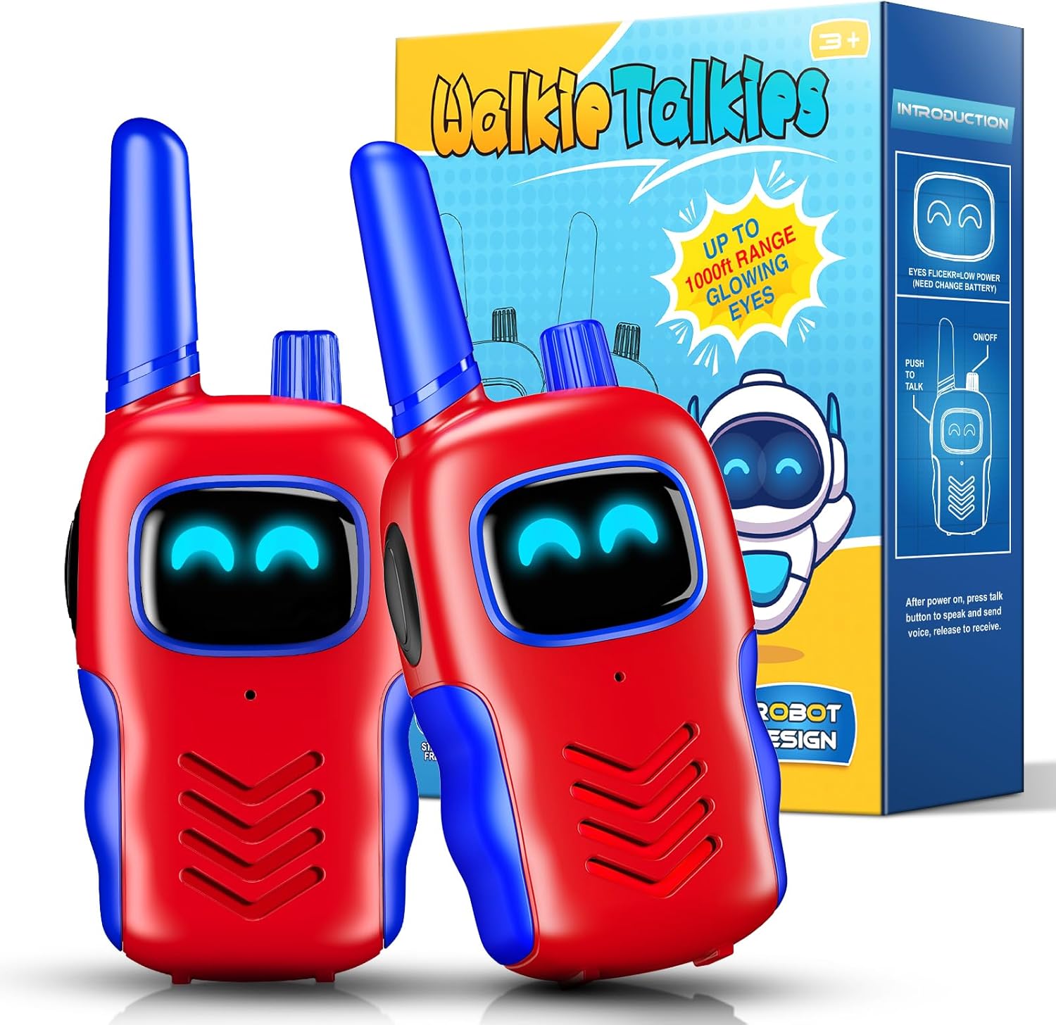 Grriopi Walkie Talkie, Boy Toys for 4 5 6 Year Old Boy Girl Gift for 3-12 Year O...
