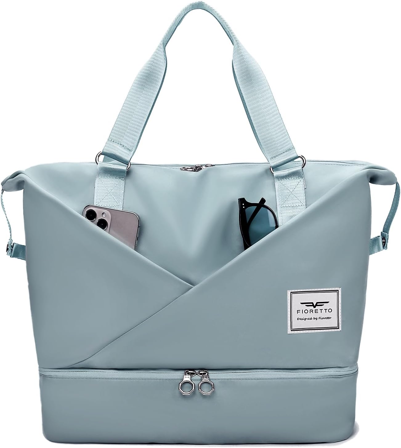 FIORETTO Womens Travel Bag, Special Duffle Bag With Laptop Compartment, High-Qua...