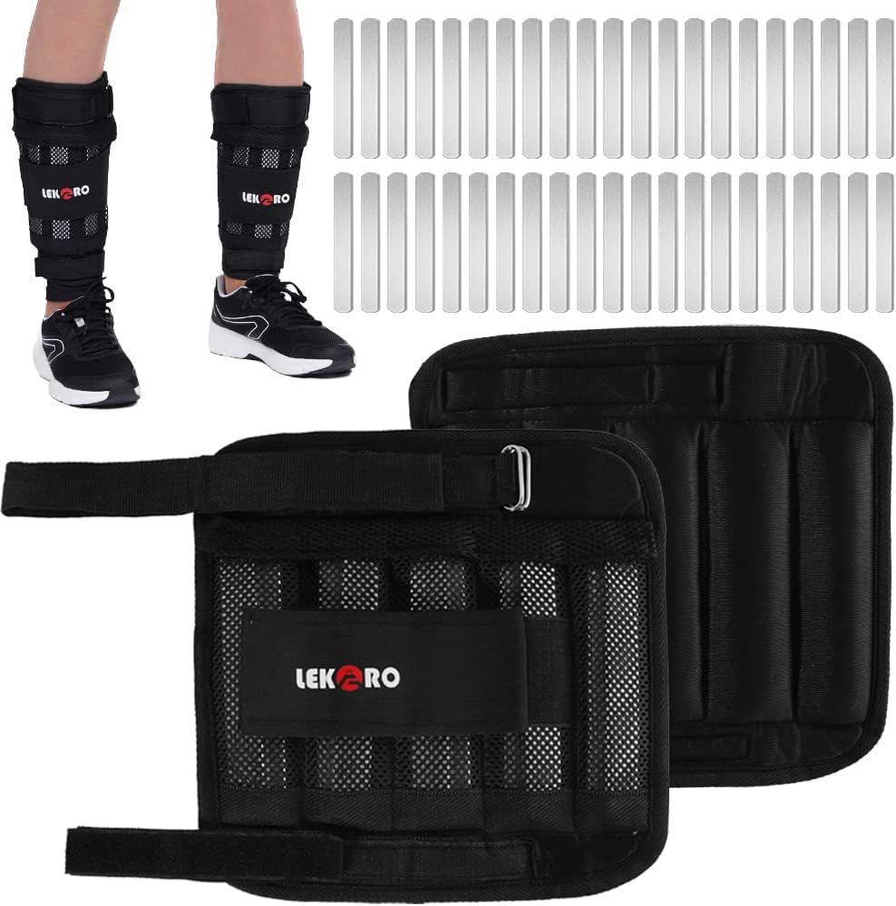 Adjustable Ankle Weights, Leg Weights, Removable Ankle Weights for Men Women, fo...