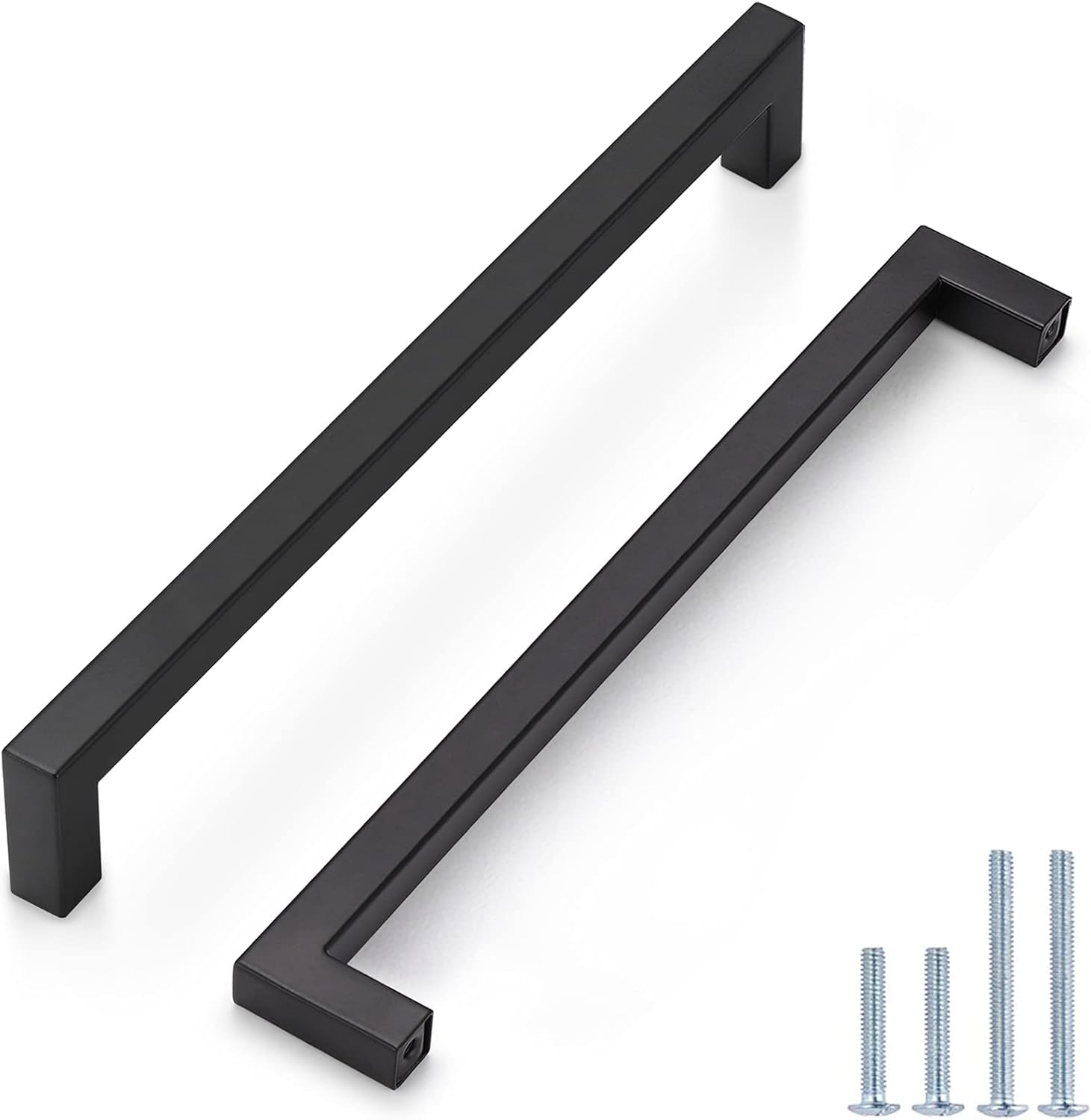 Probrico 5 Pack Hole Center 256mm Kitchen Cabinet Handle Stainless Steel Bathroo...