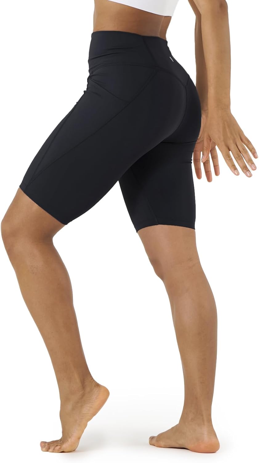 LAPASA Women's 9" High Waist Tummy Control Yoga Shorts Active Workout Bike Short...