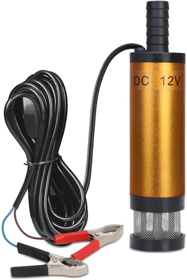 flintronic Water Pump, 12V-38MM Port Stainless Steel Fuel Pump with Clip Detacha...