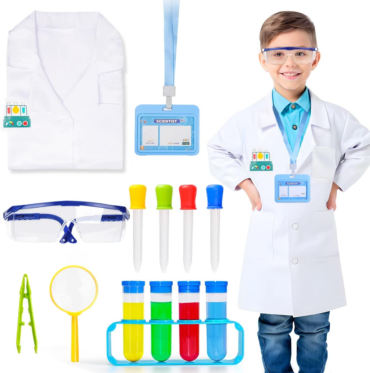LOYO Kids Role Play Halloween Costumes, Fireman Costume with Firefighter Outfit...