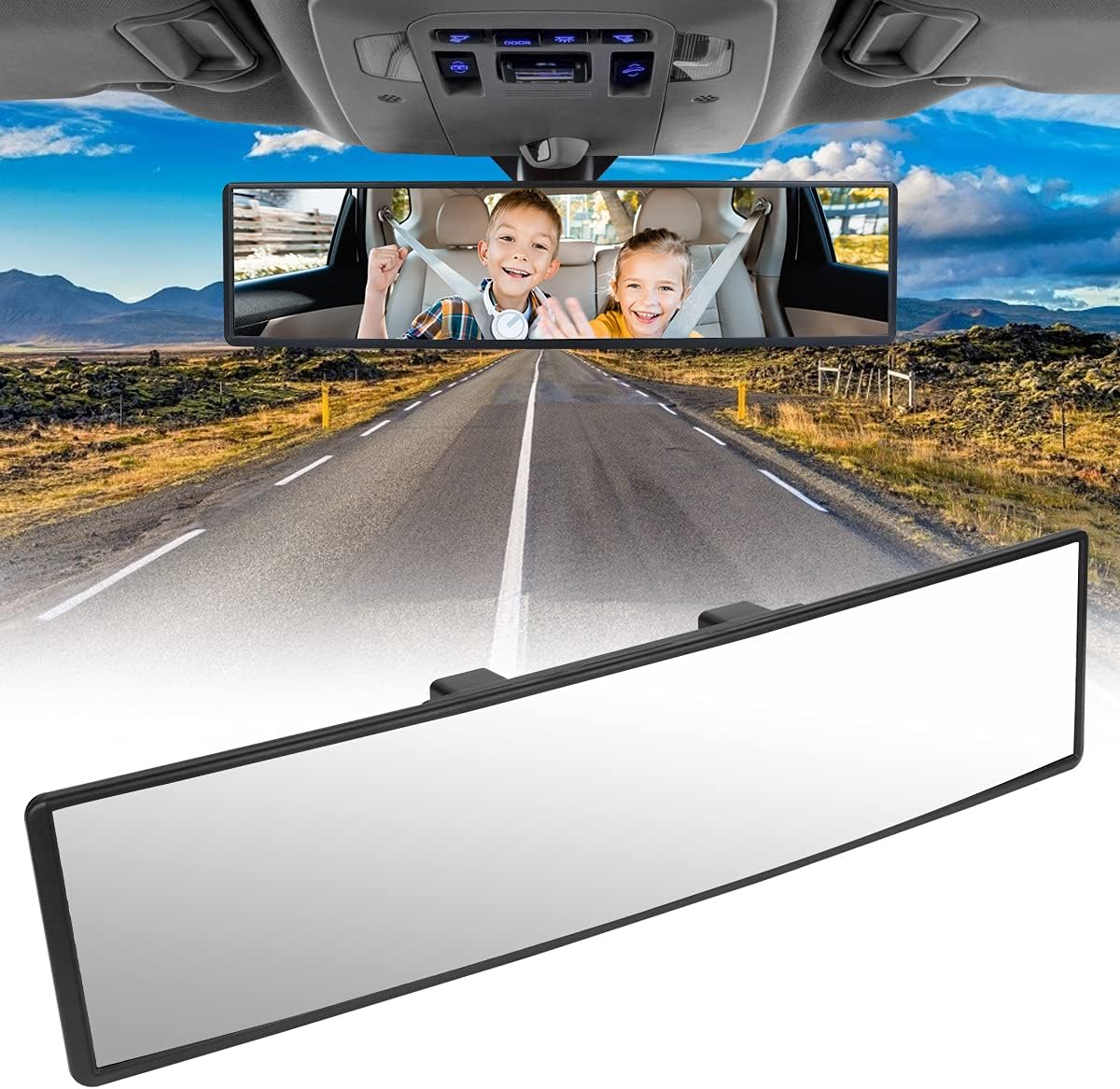 URAQT Rear View Mirror, Universal Anti Glare Learn...