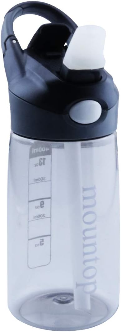 mountop Kids Water Bottle with Straw Lid and Handle, Easy Use for Girls and Boys...