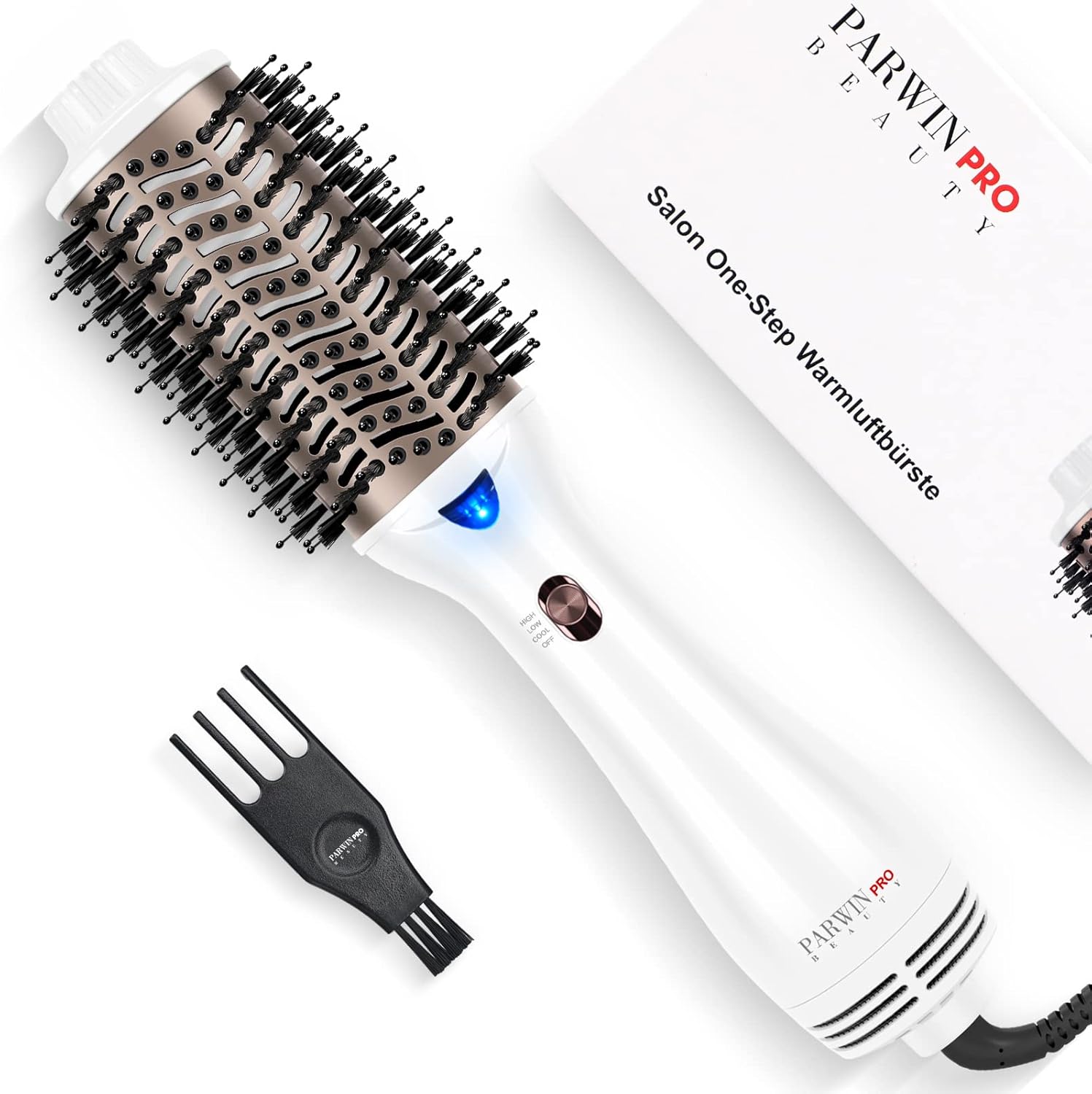 One-Step Hair Dryer Brush, PARWIN PRO BEAUTY Blow Dry Hair Brush, 4 in 1 Hot Bru...