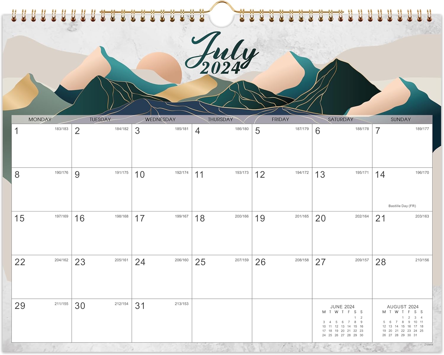 Calendar 2024/25 - Wall Calendar 2024 2025 UK, 18 Month to View Clanedar 2024-20...