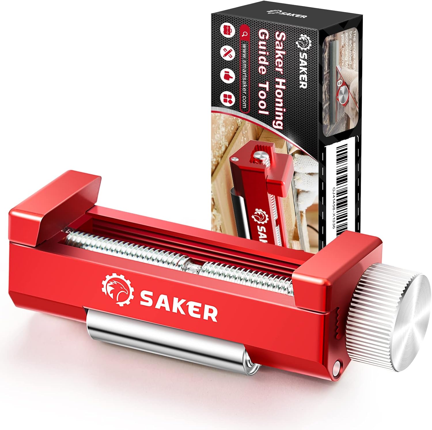 Saker Honing Guide Tool Upgraded - Off-Center Sharpening Holder for Short Woodwo...