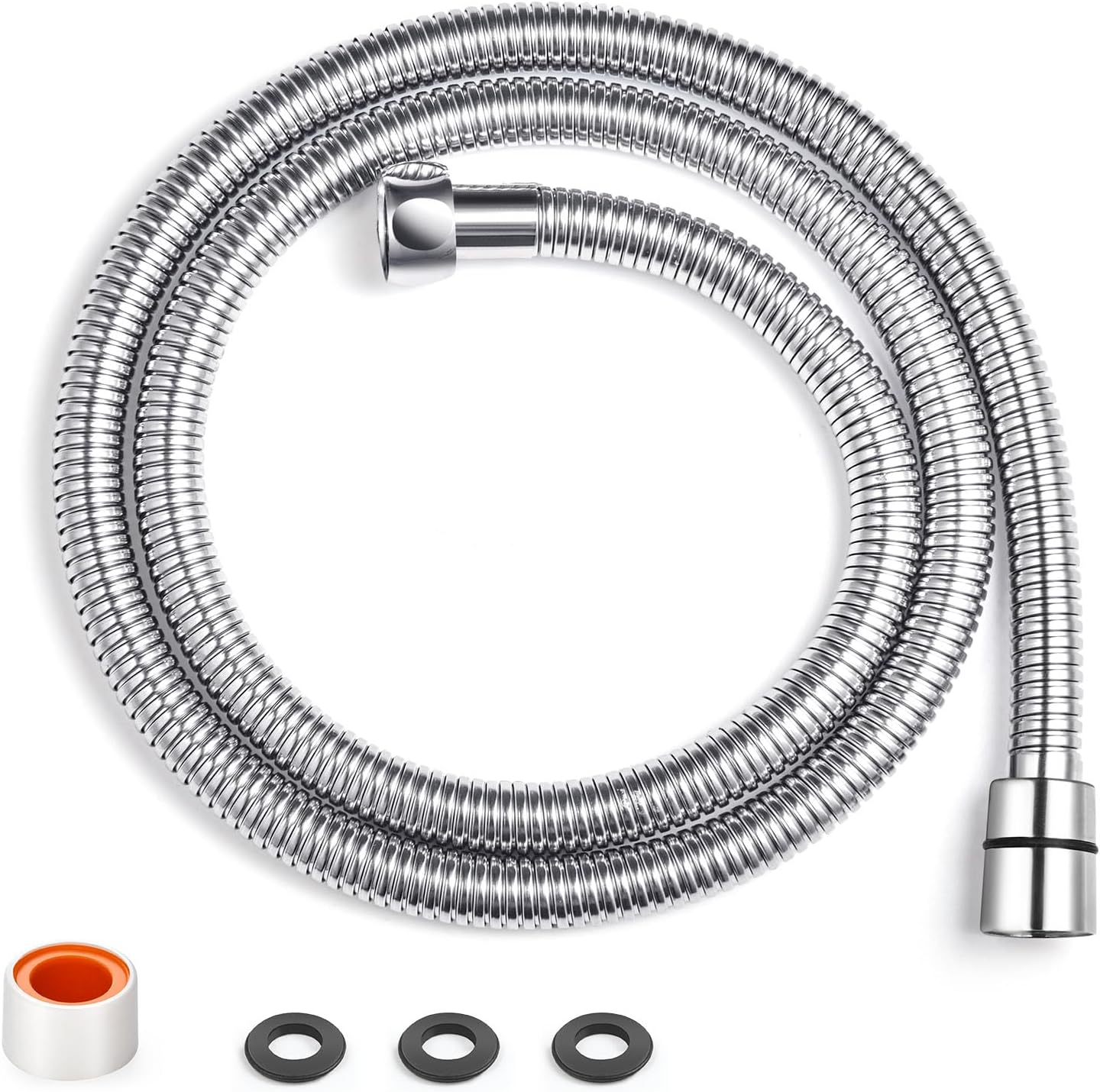Rovtop 1.25M Shower Hose, Suitable for All Shower Heads, Flexible Shower Pipe, S...