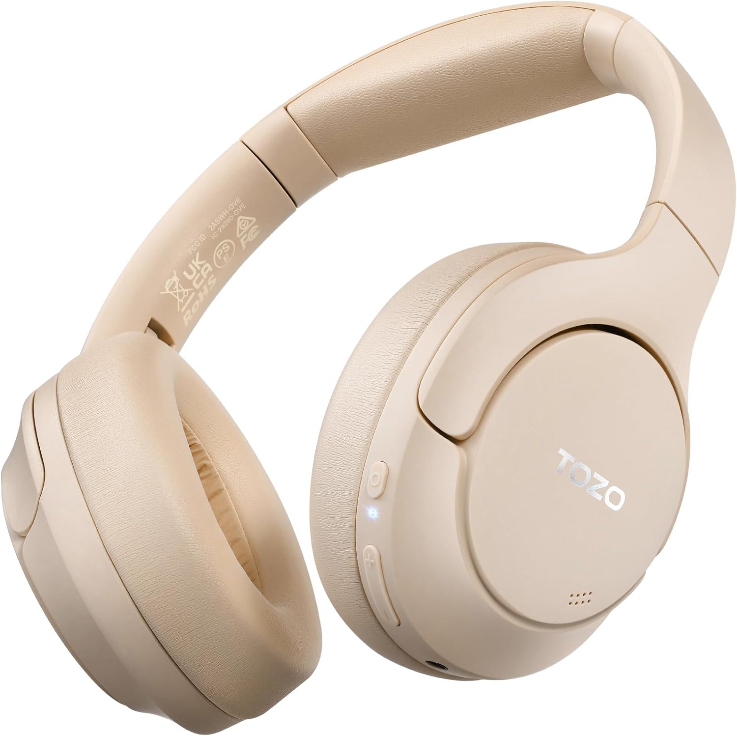 TOZO HT2 Hybrid Active Noise Cancelling Wireless Headphones, 60H Playtime Lossle...
