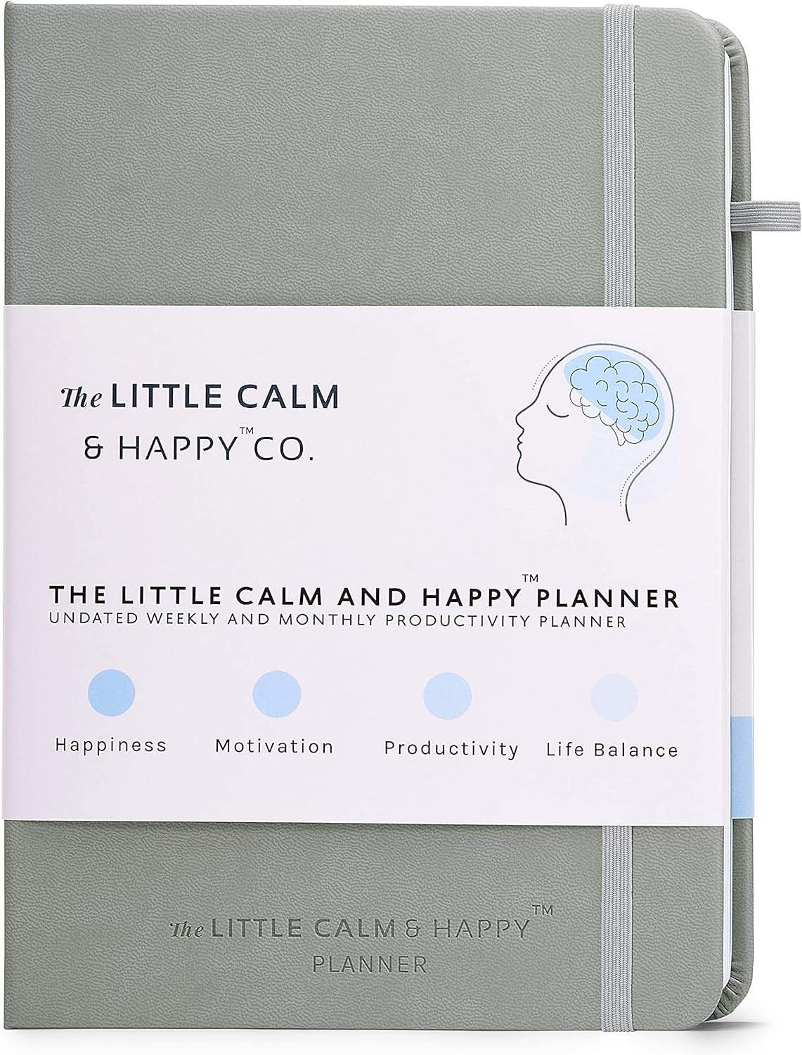 The Little Calm and Happy Planner – Weekly and Monthly Undated Productivity Plan...