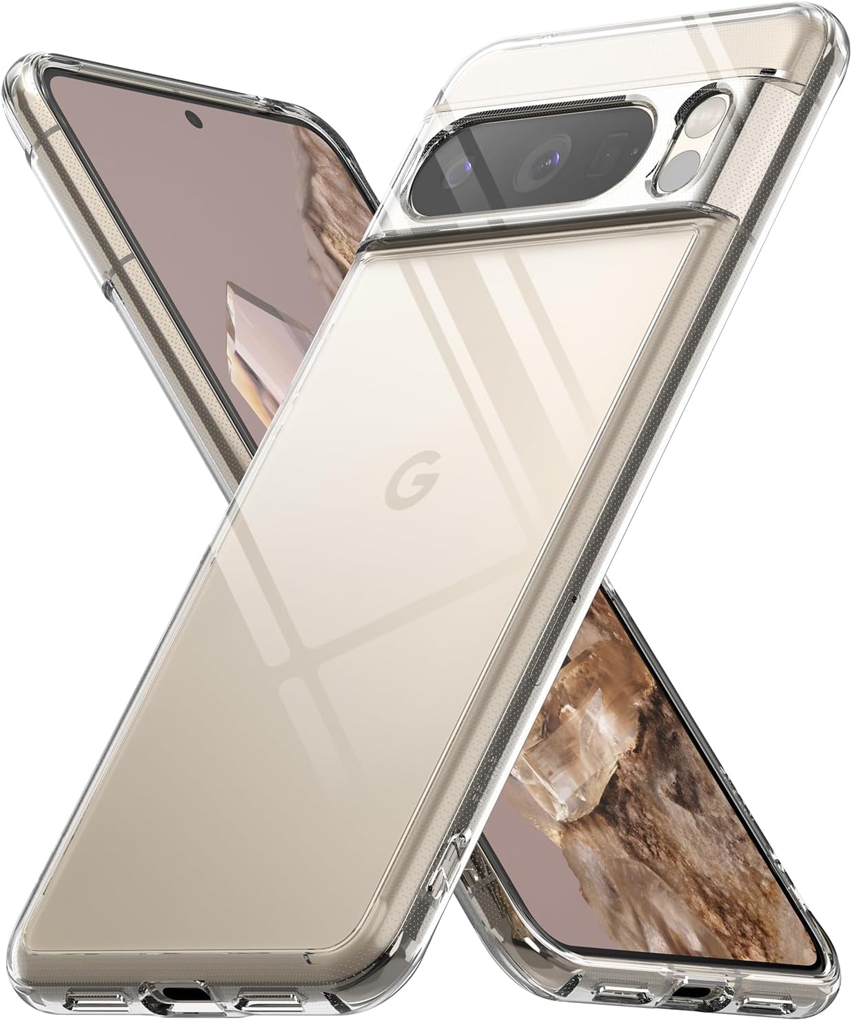 Ringke Fusion Compatible with Google Pixel 8 Pro Case, Minimal Yellowing Anti-Sc...