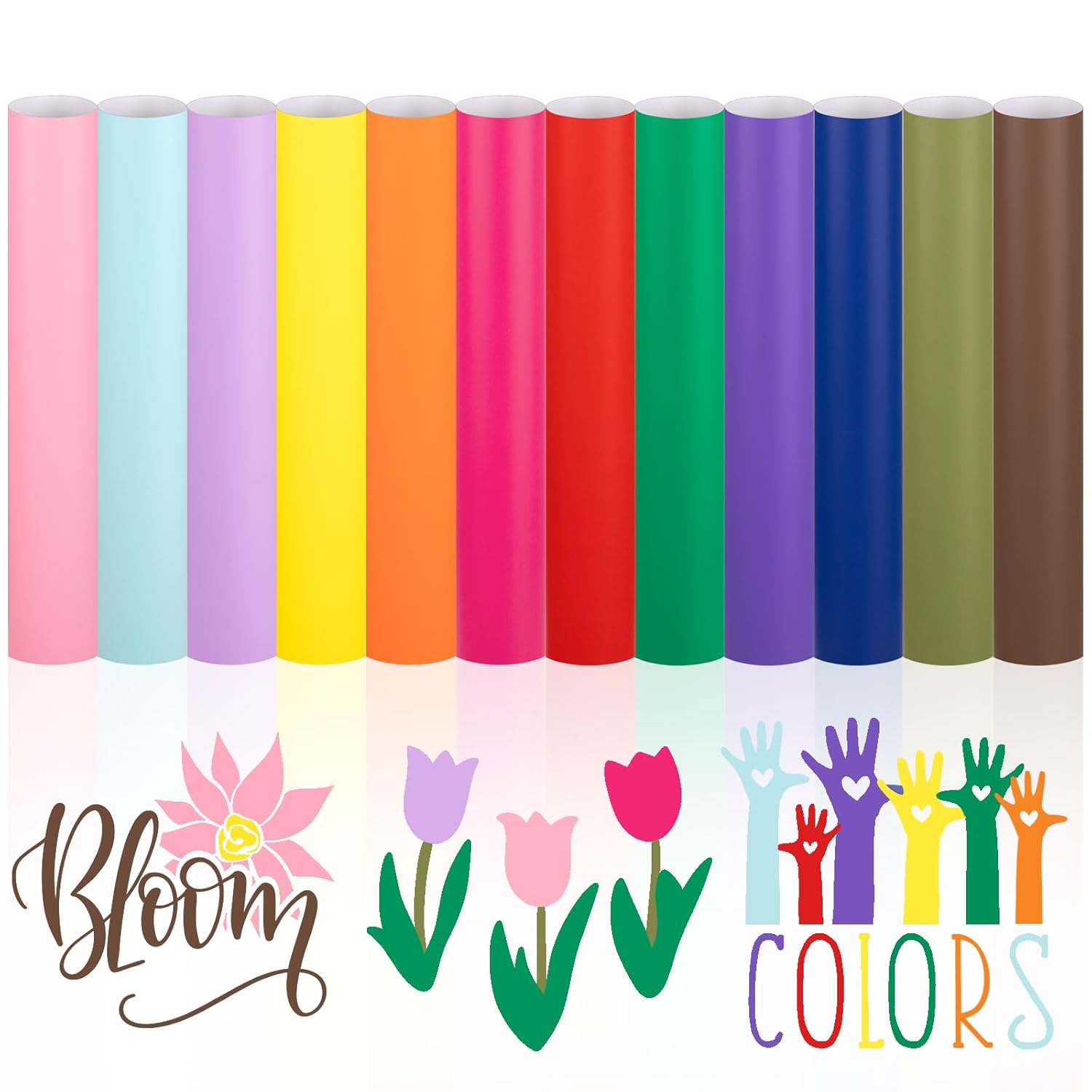 Vinyl Frog Permanent Adhesive Vinyl Bundle, High-Quality Vinyl Sheets for Crafti...