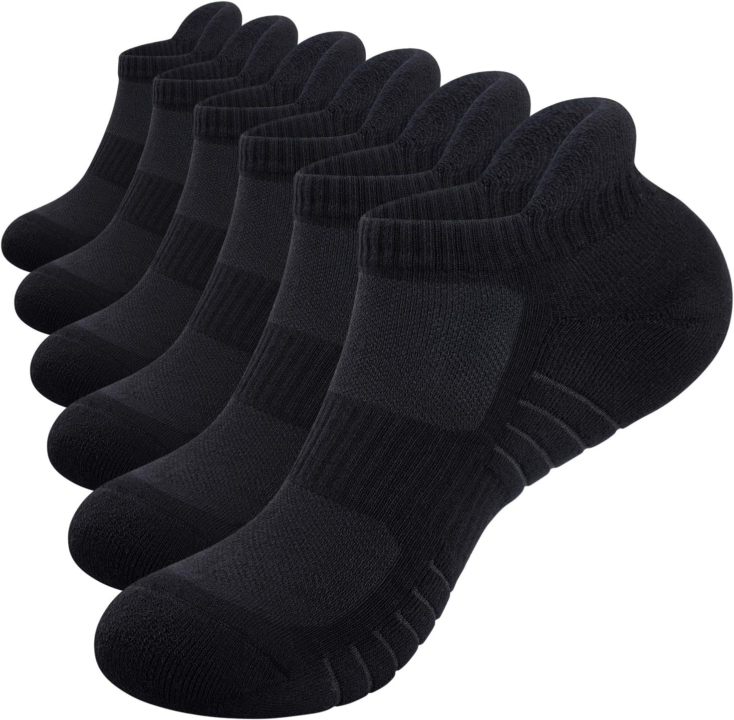 RUIXUE Mens Work Socks Cushioned Running Socks, 6...