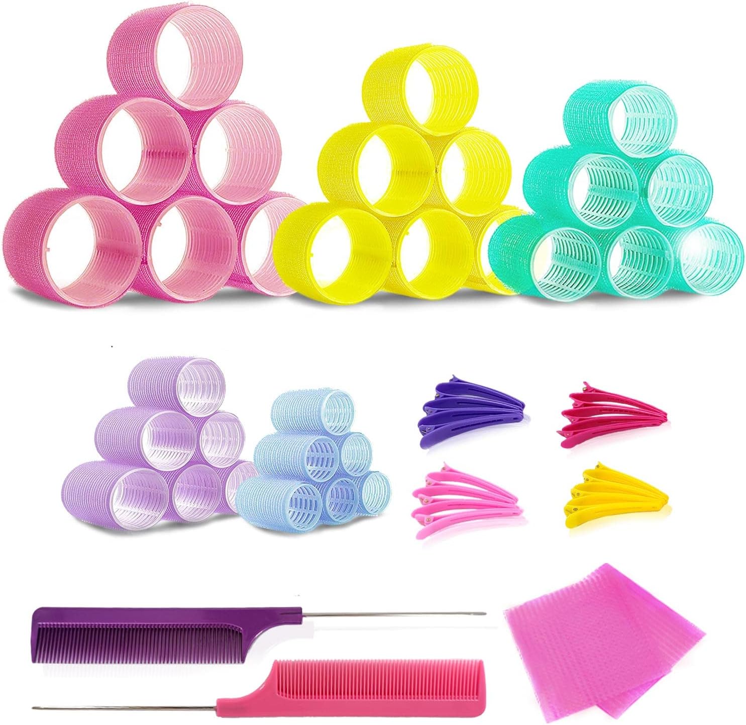 Hair Rollers Set 50 PCS, PandyCare Hair Rollers For Long Hair & Short Hair - No...