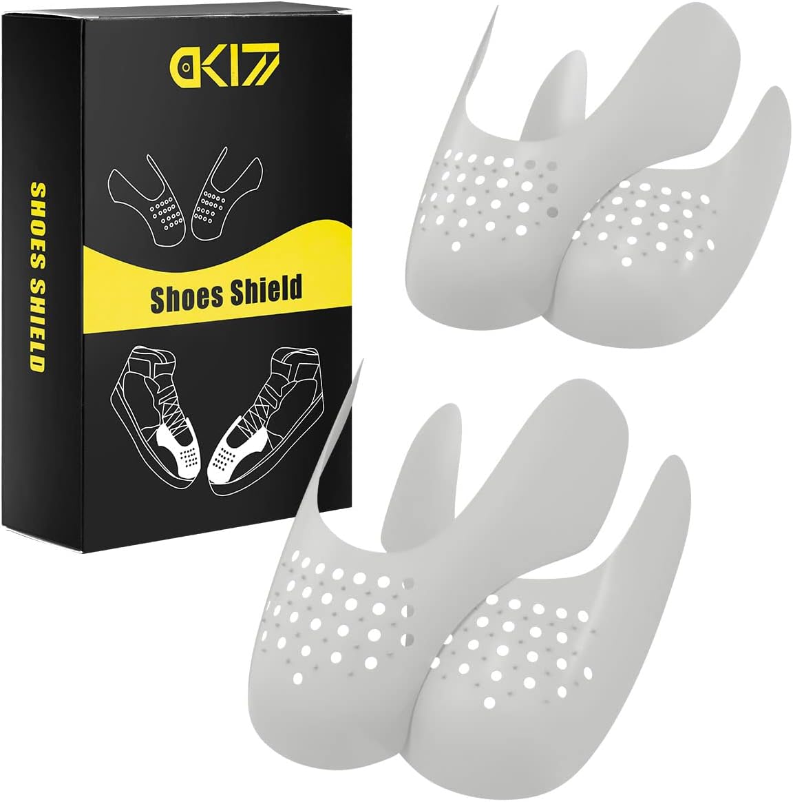 DK177 2 Pairs Sneaker Crease Protectors, Against Toe Box Shoe Creases, Anti Wrin...