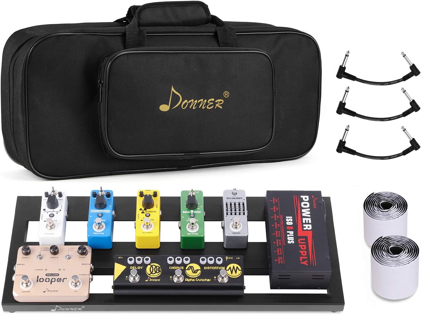 My Fav Style Best Donner Guitar Pedal Board, Special Aluminium Pedalboard with C...