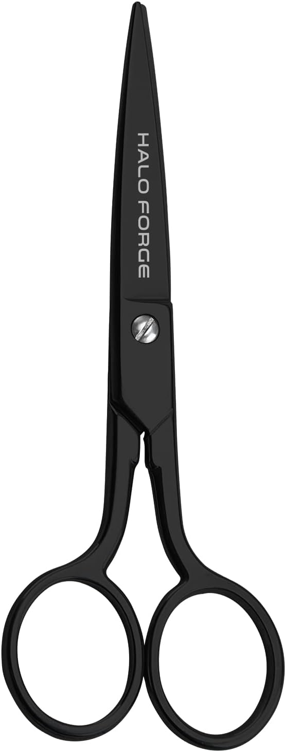 HALO FORGE Sharp Small Scissors, Special Straight Black Sewing Shears, Innovativ...