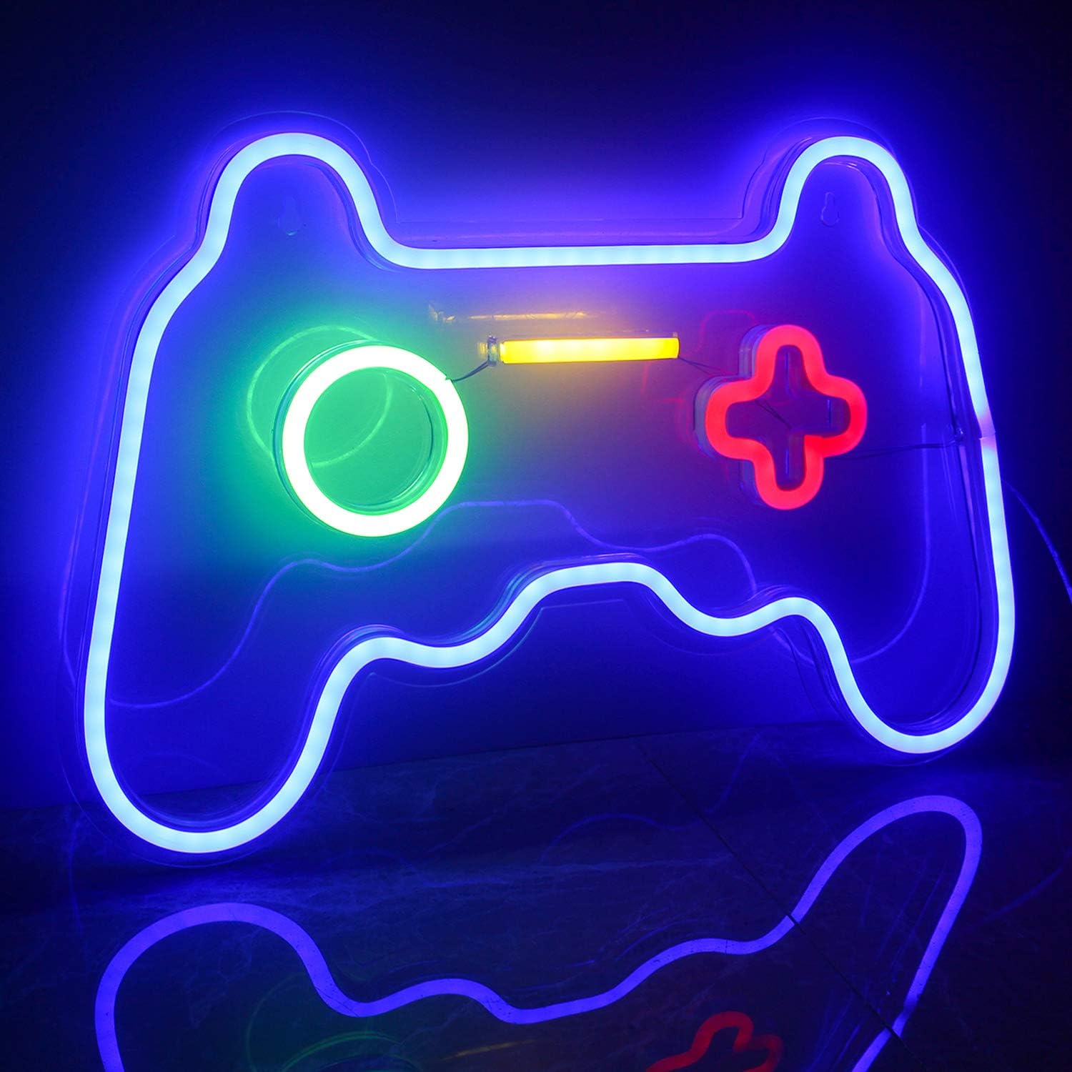 ineonlife Game Neon Signs Neon Light Gaming LED Neon Lights Wall Art Blue Neon N...