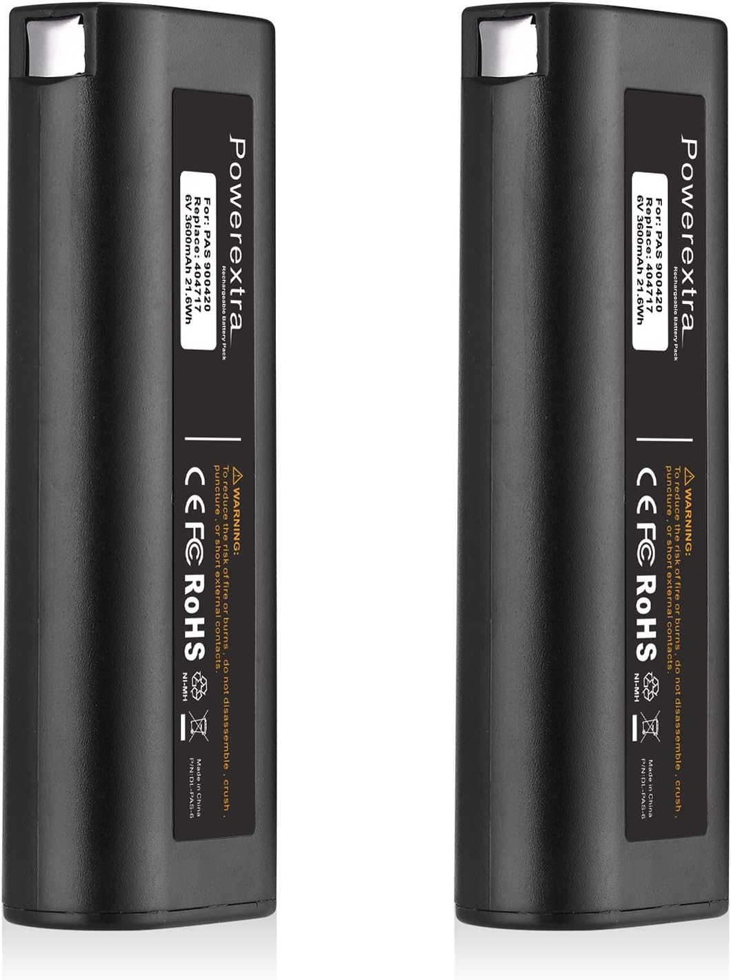Powerextra 2 Pack Paslode BatteryIM350 Ni-MH Battery 6V 3600mAh,Compatible with...