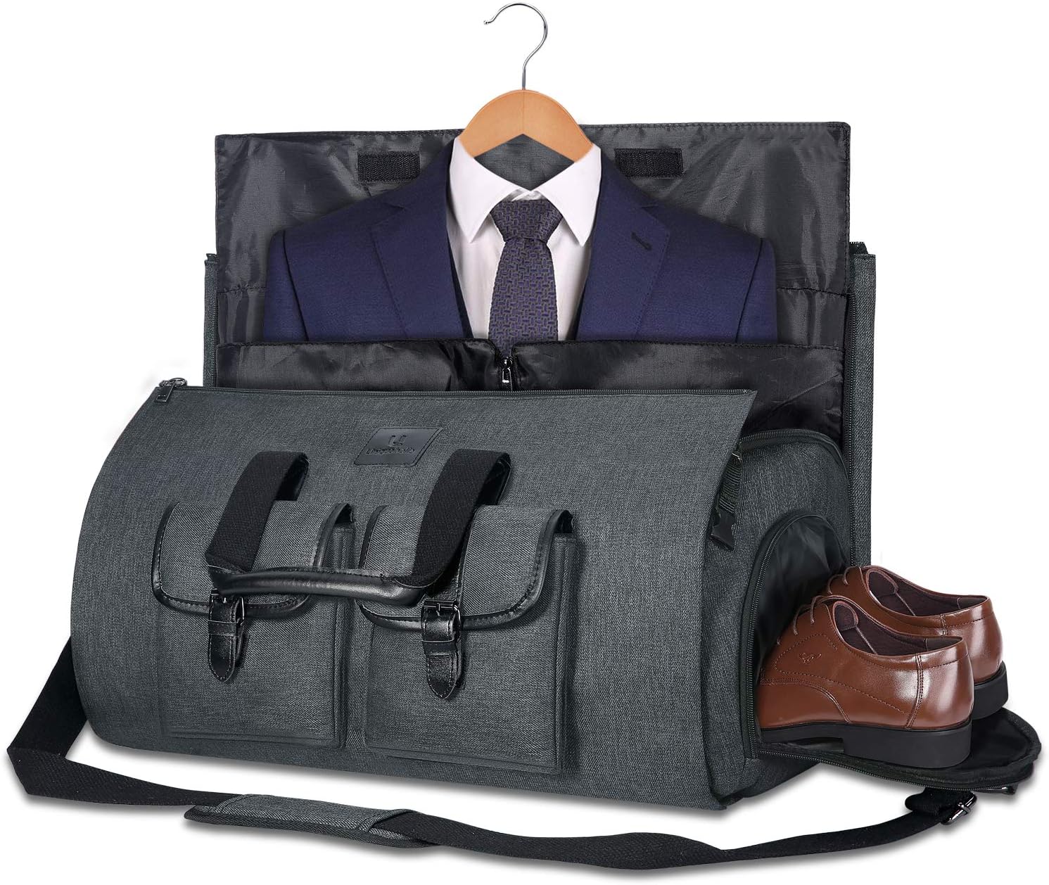 UNIQUEBELLA Travel Suit Carrier Garment Duffel Bag Fiber Large Holdall for Men w...