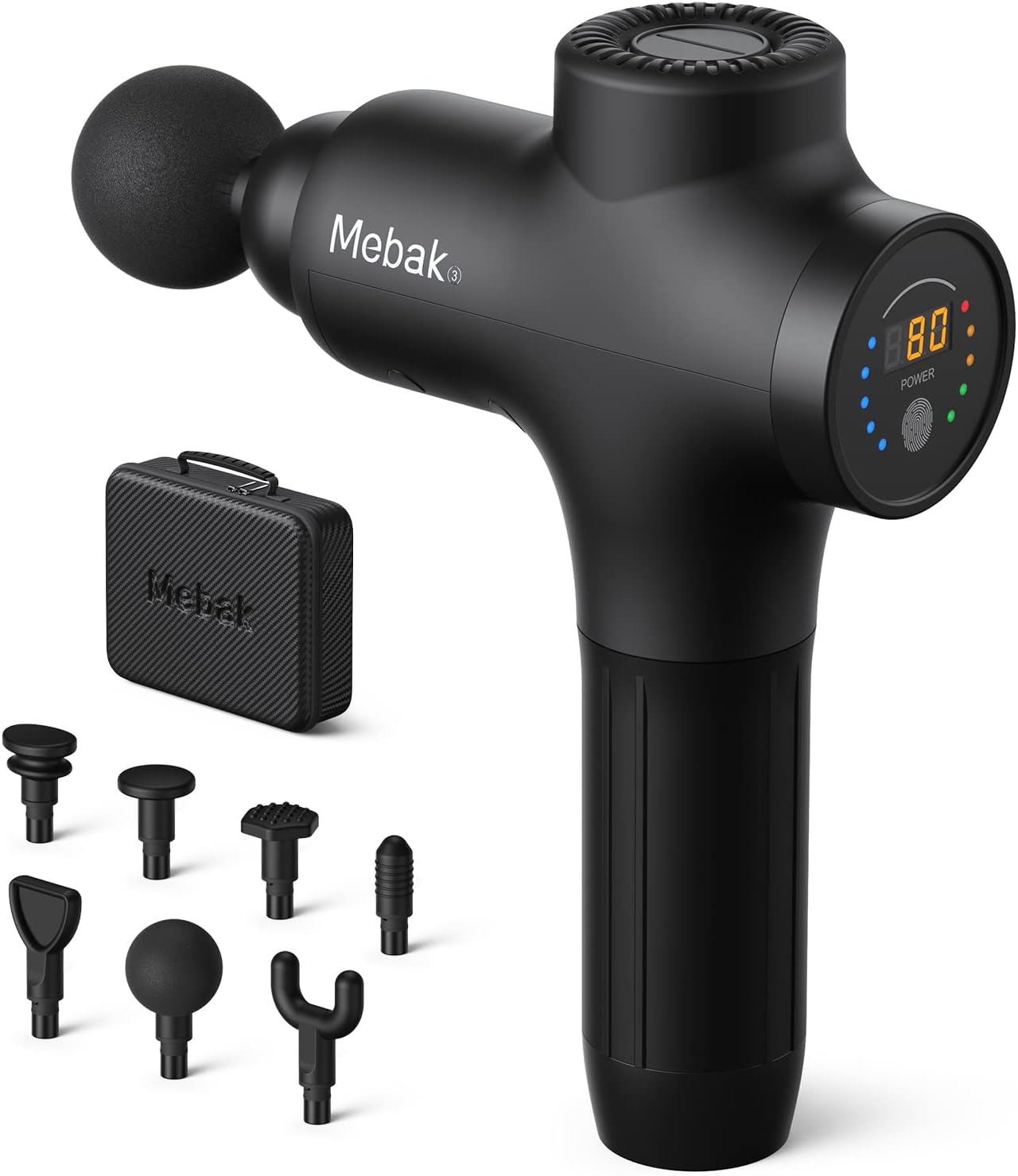Mebak 3 Massage Gun Deep Tissue Percussion Muscle Massager Gun Handheld Electric...