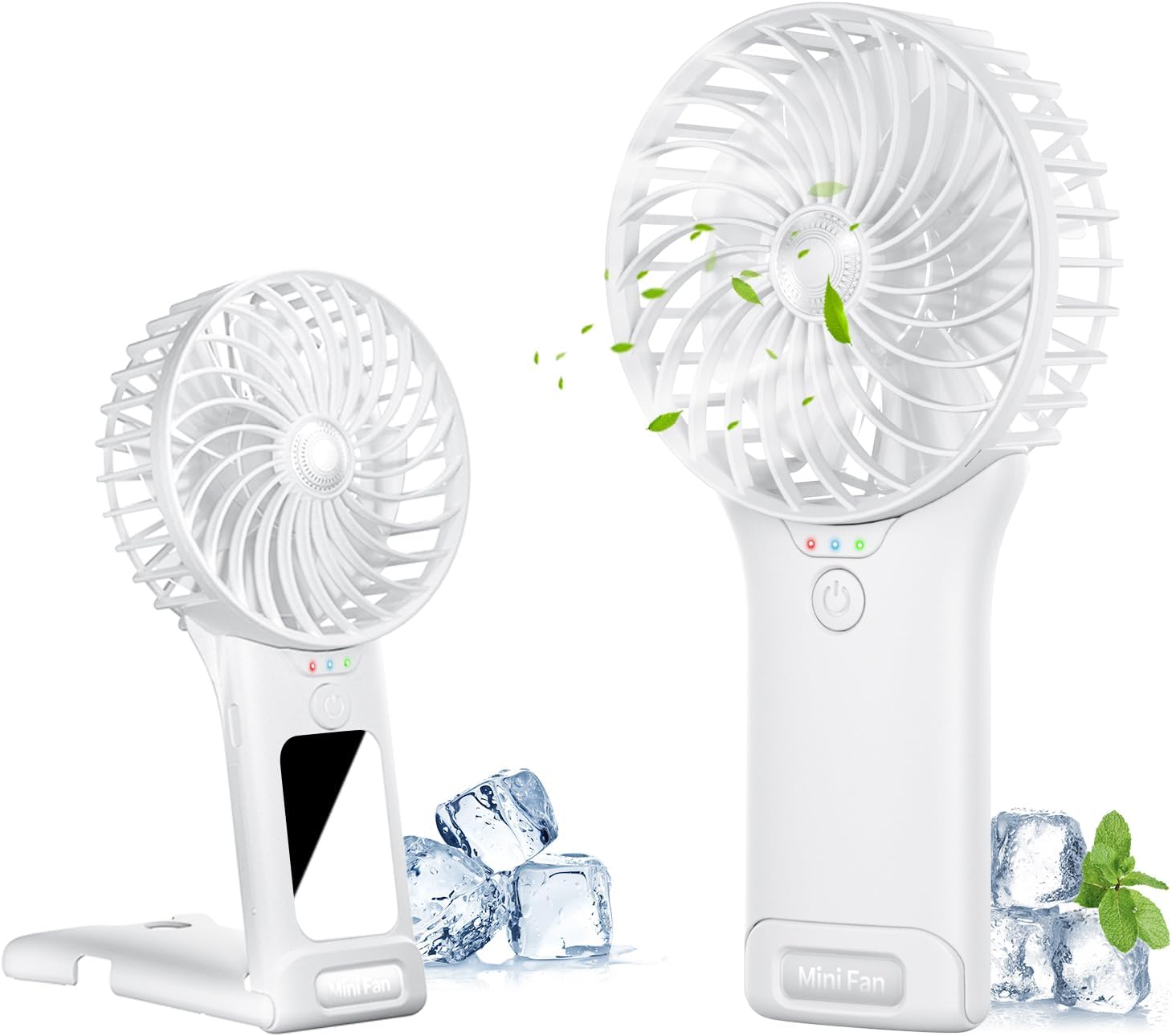 Handheld Fan, USB Rechargeable Mini Portable Fan, Personal Small Silent Hand Fan...