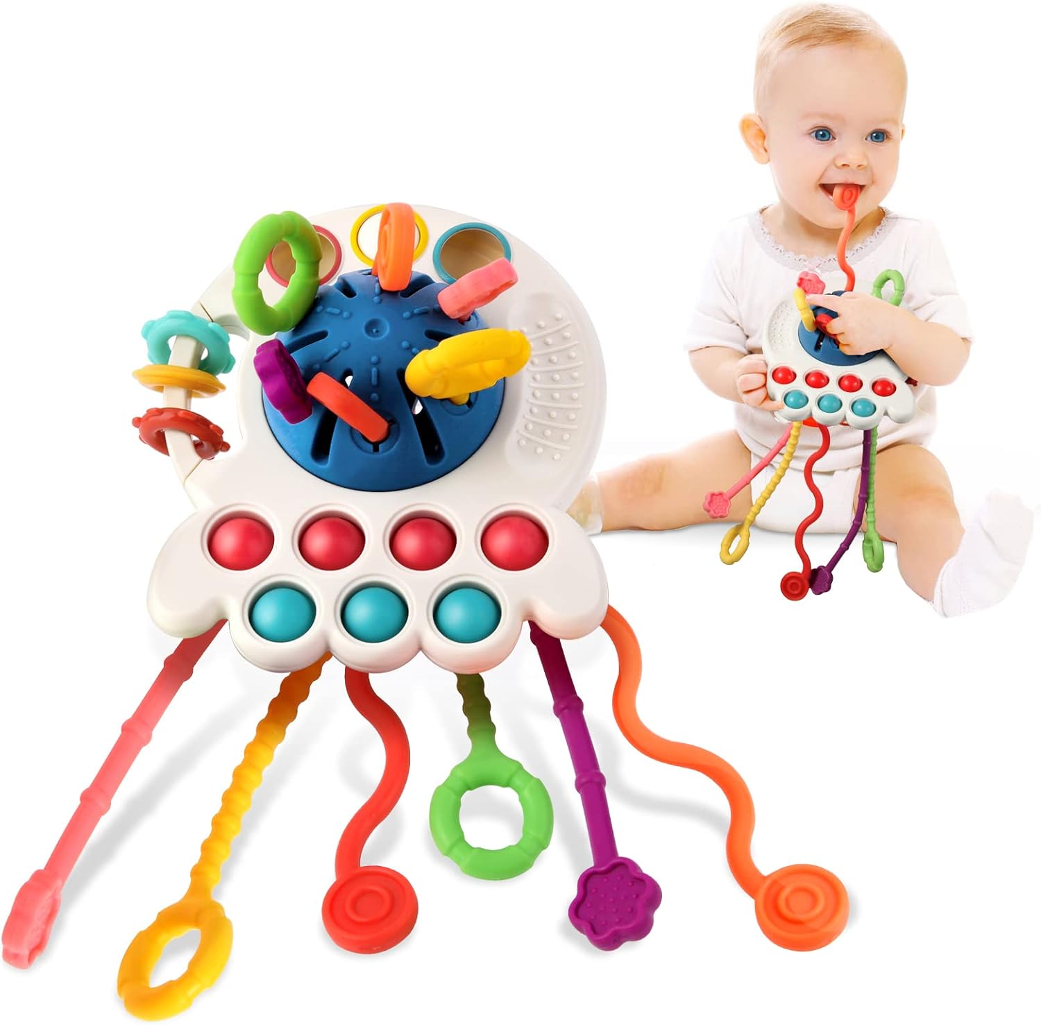 Hooku Montessori Toys for 1 Year Old, Sensory Toys for Babies, Food Grade Silico...