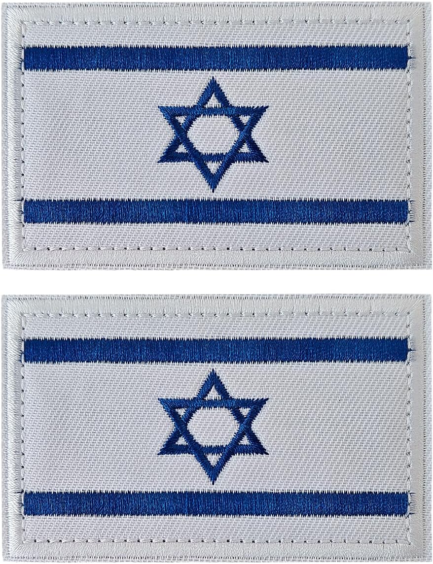 AXEN Israel Flag Patch, Tactical Morale Israeli Flag Loop and Hook Design Milita...