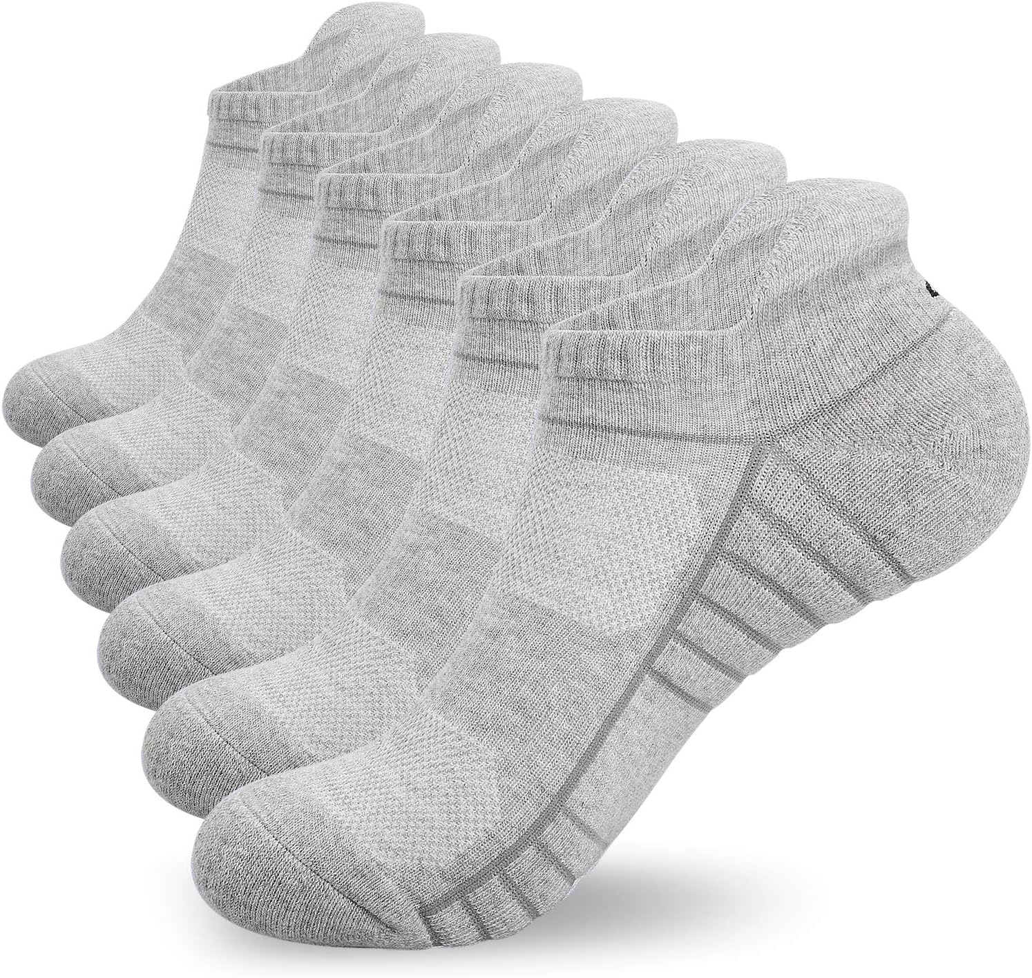 Benirap Trainer Socks Men Women, 6 Pairs Anti Blis...