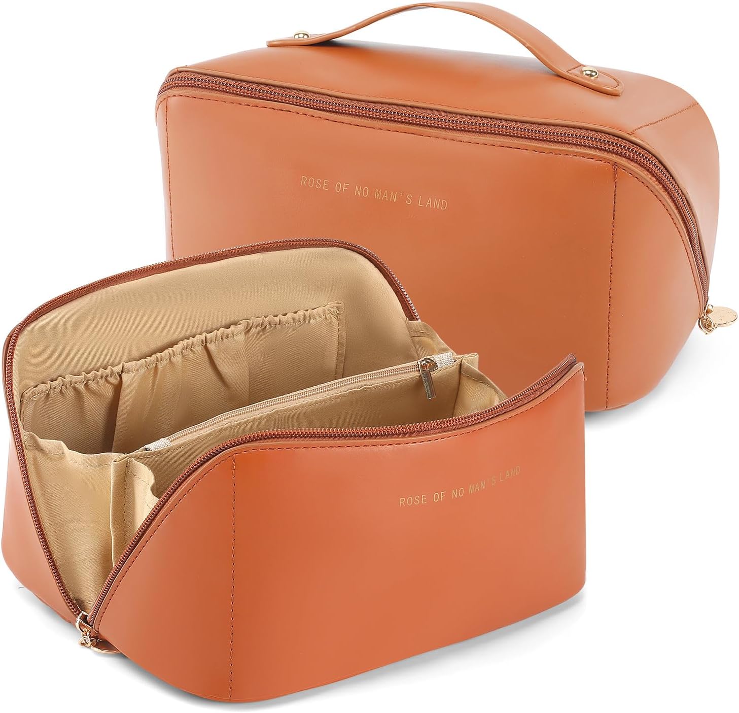 Omnpak Makeup Bag Cosmetic Bag Large Capacity Makeup Bag Organizer PU Waterproof...
