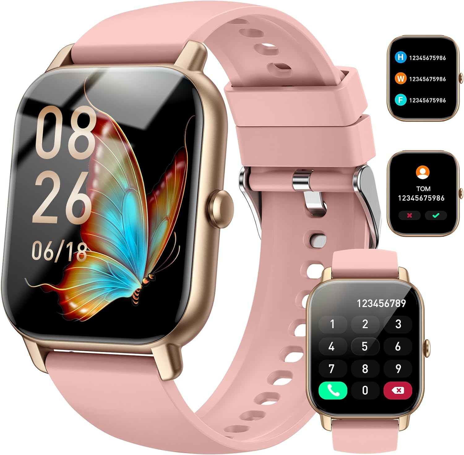 Smart Watch Answer/Make Calls, 1.85" Smart Watches for Women and Men, Fitness Wa...