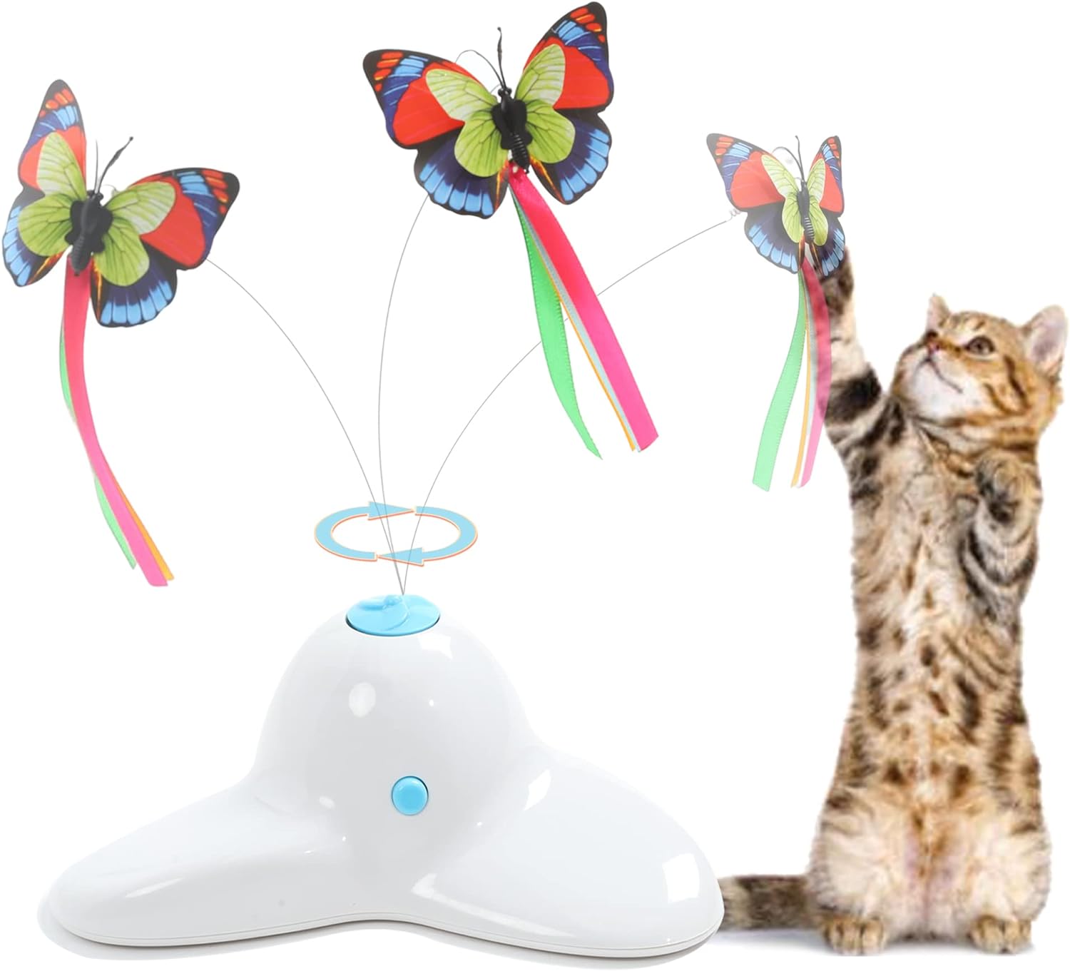 Suhaco Cat Toys, Special Interactive Butterfly Kitten Toy for Indoor Cats, Innov...