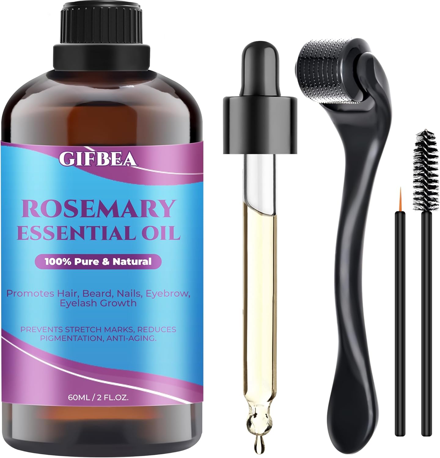 Organic Rosemary Oil for Hair Growth,100% Pure Undiluted Rosemary Essential Oil...