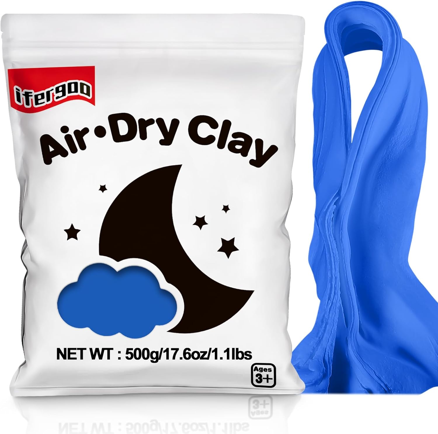 iFergoo Air Dry Clay, Ultra Light Modeling Clay, Magic Clay DIY Creative Modelin...