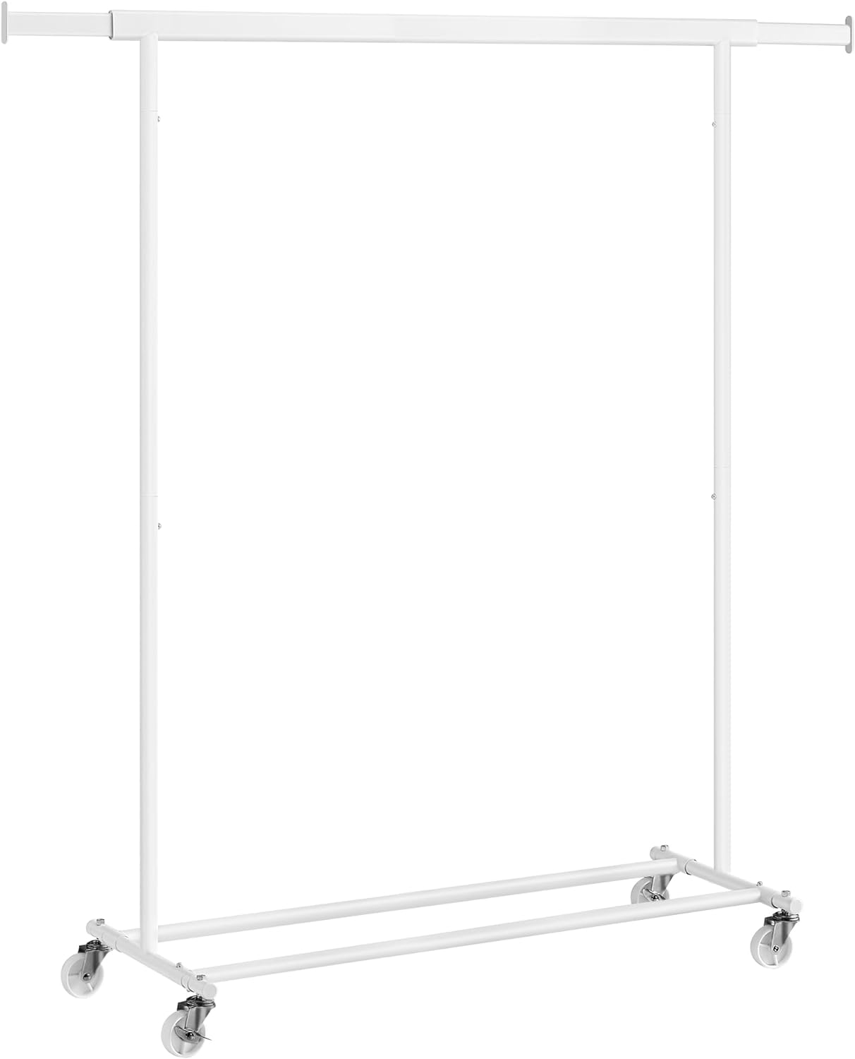 SONGMICS Clothes Rack on Wheels, Heavy Duty Clothes Rail, with Extendable Hangin...