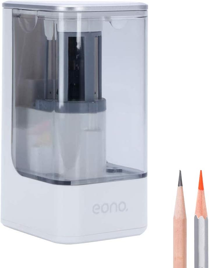 Eono Electric Pencil Sharpener, Heavy Duty Helical Blade Sharpener Powered by UK...