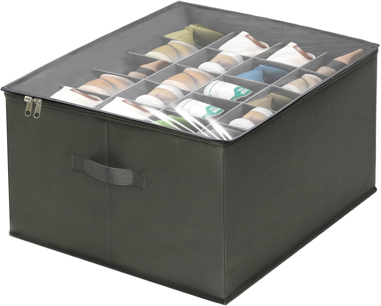 Aqash Shoe Storage Box for Closet - Fits 20 Pairs Shoe Storage Organiser Contain...